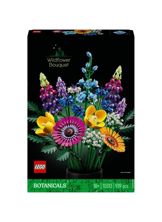 ليغو أيكونز باقة الزهور البرّية، مجموعة بناء ديكور للبالغين، هدية عيد الحب (٩٣٩ قطعة) 10313 - Image 3